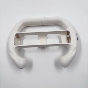 White Racing Wheel Controller Attachment for Nintendo Wii Remote - Mario Kart